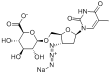 氮脱氧胸苷葡糖苷酸钠盐 结构式