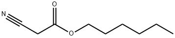 シアノ酢酸ヘキシル 化学構造式