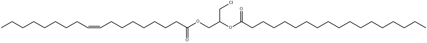 rac 1-Oleoyl-2-stearoyl-3-chloropropanediol Structure