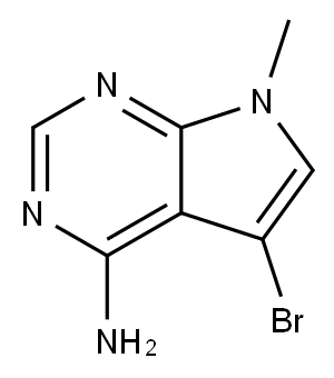 5-溴-7-甲基-4-氨基吡咯[2,3-D]嘧啶, 1337532-51-0, 结构式