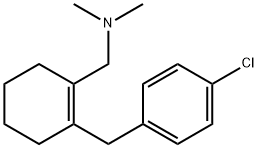 1-(p-クロロベンジル)-2-(ジメチルアミノメチル)-1-シクロヘキセン 化学構造式