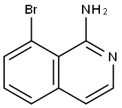 8-溴异喹啉-1-胺 结构式