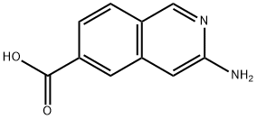 3-氨基-6-异喹啉羧酸 结构式