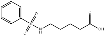 5-[(苯磺酰基)氨基]戊酸 结构式