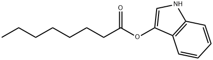 1H-吲哚-3-基辛酸酯, 133950-66-0, 结构式