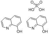 8-キノリノール硫酸塩一水和物 化学構造式