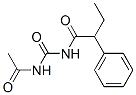 N-[(acetylamino)carbonyl]-2-phenylbutanamide Struktur