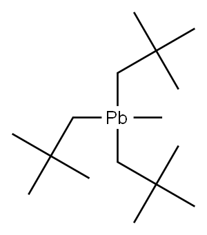 Methyltrineopentyllead(IV) Structure