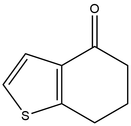 4,5,6,7-テトラヒドロベンゾ[b]チオフェン-4-オン 化学構造式
