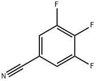 3,4,5-トリフルオロベンゾニトリル 化学構造式