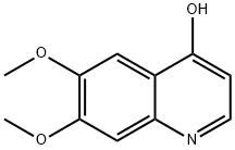 4-羟基-6,7-二甲氧基喹啉 结构式