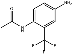 4-アミノ-2-(トリフルオロメチル)アセトアニリド 化学構造式