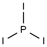 三碘化磷, 13455-01-1, 结构式