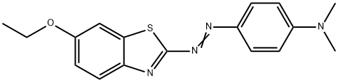 2-[p-(ジメチルアミノ)フェニルアゾ]-6-エトキシベンゾチアゾール 化学構造式