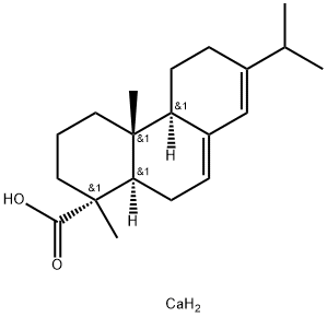 [1R-(1Α,4AΑ,4BΑ,10AΑ)]1,2,3,4,4A,4B,5,6,10,10A-十氢-1,4A-二甲基-7-(1-甲基乙基)-1-菲羧酸钙盐, 13463-98-4, 结构式
