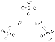 硫酸インジウム(Ⅲ)九水和物 化学構造式