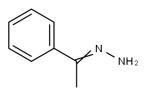 アセトフェノンヒドラゾン 化学構造式