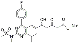 3-Oxo Rosuvastatin SodiuM Salt Struktur