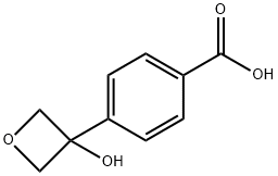 4-(3-Hydroxyoxetan-3-yl)benzoic acid, 1346608-76-1, 结构式