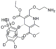 (S)-アムロジピン-D4 化学構造式