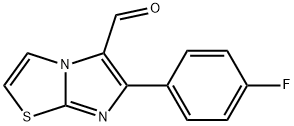 6-(4-フルオロフェニル)イミダゾ[2,1-B]チアゾール-5-カルボキシアルデヒド 化学構造式