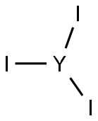 トリヨードイットリウム 化学構造式