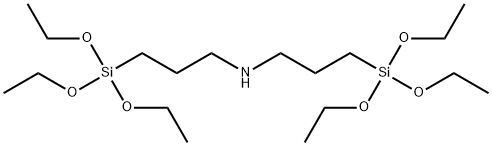 双[3-(三乙氧基硅)丙基]胺 结构式