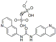 1,1'-dimethyl-6,6'-ureylenediquinolinium dimethyl bis(sulphate) Structure