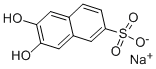 6,7-ジヒドロキシナフタレン-2-スルホン酸ナトリウム 化学構造式