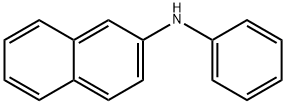 N-苯基-2-萘胺 结构式