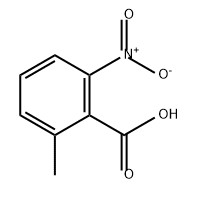 2-メチル-6-ニトロ安息香酸 化学構造式