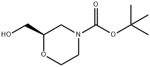 (R)-N-Boc-2-Hydroxymethylmorpholine Struktur