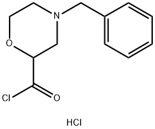 4-BENZYL-2-MORPHOLINECARBONYL CHLORIDE HYDROCHLORIDE Structure