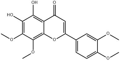 3',4',7,8-Tetramethoxy-5,6-dihydroxyflavone Structure