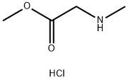 2-(メチルアミノ)酢酸メチル塩酸塩 化学構造式