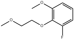 3-フルオロ-2-(2-メトキシエトキシ)アニソール 化学構造式