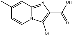 3-BroMo-7-Methyl-iMidazo[1,2-a]pyridine-2-carboxylic acid Structure