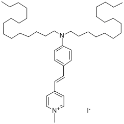 4-（4-双十五烷基氨苯乙烯）-1-甲基吡啶鎓碘, 135288-72-1, 结构式