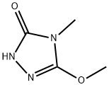4-甲基-5-甲氧基-1,2,4-三唑啉-3-酮, 135302-13-5, 结构式