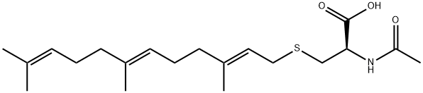 N-乙酰基-S-法呢基-L-半胱氨酸 结构式