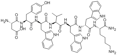 (TYR5,D-TRP6·8·9,LYS-NH210)-NEUROKININ A (4-10) 结构式