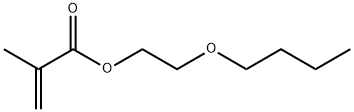 2-甲基-2-丙烯酸-2-丁氧基乙酯, 13532-94-0, 结构式