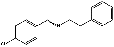 N-(4-Chlorobenzylidene)benzeneethanamine Structure