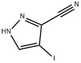 4-碘-1H-吡唑-5-甲腈, 1354703-91-5, 结构式