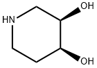 cis-3,4-Dihydroxypiperidine Structure