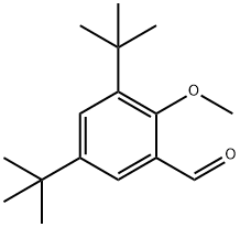 3,5-二叔丁基-2-甲氧基苯甲醛, 135546-15-5, 结构式