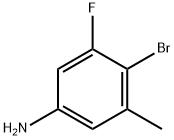 4-溴-3-氟-5-甲基苯胺, 1356113-07-9, 结构式