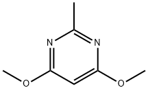 4,6-二甲氧基-2-甲基嘧啶 结构式