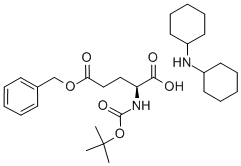 N-[(1,1-ジメチルエトキシ)カルボニル]-L-グルタミン酸5-(フェニルメチル)/N-シクロヘキシルシクロヘキサンアミン,(1:1) 化学構造式