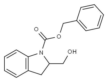 BENZYL 2-(HYDROXYMETHYL)-1-INDOLINECARBOXYLATE Structure